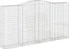 vidaXL Gabionen mit Hochbogen 10Stk. 400x50x200/220cm Produktbild-Vorschau 3