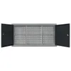 vidaXL Wand-Werkzeugschrank Industrie-Stil Metall Grau und Produktbild-Vorschau 4