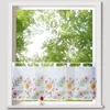 heimtexland ® Scheibengardine Blumen Orange HxB 45x120 Produktbild-Vorschau 2