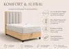Trinity K-1 Einzelbett 90x200 Creme | Boxspringbett mit Produktbild-Vorschau 6