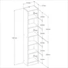 Bibliothèque Hobby longueur 41 cm-5 étagères chêne Voir les images du produit 7