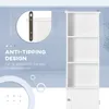 HOMCOM Meuble Colonne Salle de Bain 3 niches Placard Porte Voir les images du produit 7