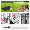 A collage of images showing a dog crate, dogs, and close-ups of the crate's features. Náhled obrázku produktu