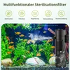 Aquarium Filter mit UVC Klärer Aquarium Innenfilter Produktbild-Vorschau 2