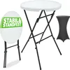 CASARIA® Tavolo Alto da Bar Ø 72cm con Copritavolo Anteprima dell’immagine prodotto 1