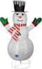 A lighted snowman decoration. Produktbild-Vorschau