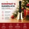 1x Weihnachtsglocke Nikolausglocke, Gold Glocke - Produktbild-Vorschau 5