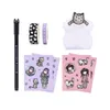 Papierwaren-Set Gorjuss Smitten kitten Lila Schwarz Weiß Produktbild-Vorschau 6