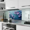 Küchenrückwand Spritzschutz Glas mit Motiv Blumenmuster 40 Produktbild-Vorschau 2