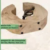 Skulptur Push and Work 29 x 28 cm Black Gold Mangoholz Alu Produktbild-Vorschau 7