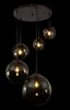 Globo Lighting Hängeleuchte Metall braun, 5x E27 Produktbild-Vorschau 3