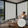 Outdoor Vorhang Extra Breit Leinenoptik Gardinen Produktbild-Vorschau 5