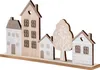 Deko Aufsteller Haus L30cm Natur Braun MDF Holz Häuser Produktbild-Vorschau 1