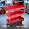 Set di 2 carrelli da officina AREBOS | 3 scomparti | Anteprima dell’immagine prodotto 4