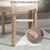 Set aus 2 Vintage-Retro-Holzstš¹hlen mit Stoffbezug, 49 x Produktbild-Vorschau 8
