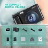 4K Digitalkamera, 48MP kompakte Digitalkamera, 180° Flip Produktbild-Vorschau 5