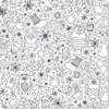 MuchoWow® Mauspad Mousepad Design - Winter - Schwarz - Weiß Produktbild-Vorschau 1
