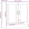 vidaXL Bücherschrank Artisan-Eiche 82,5x30,5x80 cm Produktbild-Vorschau 8