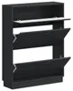 Schuhschrank HOORN 78 x 24 x 100 cm Holzwerkstoff Schwarz Produktbild-Vorschau 2