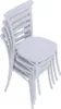A stack of white chairs. Náhľad obrázku produktu