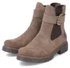 Rieker Damen Chelsea Boot Profilsohle Stiefelette Schnalle Produktbild-Vorschau 9