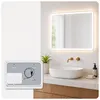 Specchio da bagno Relaxdays, 40 x 60 cm, specchio LED con Anteprima dell’immagine prodotto 6