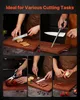 Set di coltelli da cucina VEVOR con ceppo (legno) e acciaio Anteprima dell’immagine prodotto 7