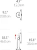 simplehuman ST3052, Freistehend, Rund, Tisch, Gebürsteter Produktbild-Vorschau 6