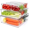 Korbeinsatz Kühlschrank Organizer Schublade 10 Set Fridge Produktbild-Vorschau 1