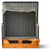 Relaxdays Hundestrandkorb, Rattan, mit Napf, Hundesessel Produktbild-Vorschau 7