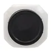 A top-down view of a white octagonal storage container with a black screw-on lid. Anteprima dell’immagine prodotto