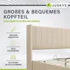 Juskys Polsterbett Savona 120x200 cm mit Matratze - Bett Produktbild-Vorschau 3