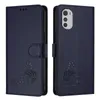 Leder Hülle für Motorola Moto E32 Süße Katze Flip Case Produktbild-Vorschau 2