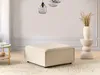 BELIANI Ottomane Beige Stoff Quadratisch Sofamodul mit Produktbild-Vorschau 2