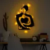 Wallity, élégant accessoire mural en métal, noir, 70 x 52 Voir les images du produit 1