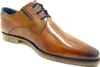 A single brown leather shoe on a white background. Produktbild-Vorschau