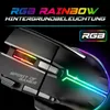 A close-up, angled view of a black gaming mouse with prominent RGB lighting effects. Produktbild-Vorschau