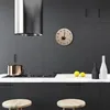 Glasuhr Wanduhr Küchenuhr Echt-Glas 30fi cm Stein braun Produktbild-Vorschau 3