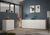 Sideboard >Mister< in weiss, Lack Hochglanz - 90x80x38cm Produktbild-Vorschau 5