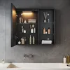 A modern bathroom vanity with a medicine cabinet and sink. Produktbild-Vorschau