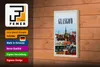 Holzschild Reise 12x18 cm Glasgow Scotland Altstadt Produktbild-Vorschau 4