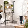 Półka Relaxdays do pralki, 3 przegródki, półka nad pralką, Podgląd zdjęcia produktu 6