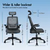 ALFORDSON Büro-Schreibtischstuhl, ergonomisch für Heimbüro, Produktbild-Vorschau 2