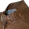 Gipsy - Herren Lederjacke Bikerjacke Lammnappa cognac braun Produktbild-Vorschau 6