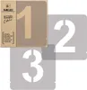 Zahlen Malschablonen Set 12 Stück, 5 cm Ziffern & Zeichen Produktbild-Vorschau 1