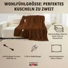 Grafner Heizdecke aus Plüsch 180 x 130 cm braun | Produktbild-Vorschau 5