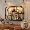 Puluomis Weinregal LED Wandregal mit Musik-Modus 85x63cm, Produktbild-Vorschau 1