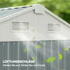 Outsunny Metall Gerätehaus 3,5 m², Hoher Abschließbar Produktbild-Vorschau 8