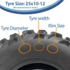 25x10.00-12 Quad-ATV-Reifen, 6-lagig, Wanda P3103, mit Produktbild-Vorschau 5