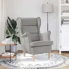 vidaXL Kreslo cloud grey 74x84x100 cm látka Náhľad obrázku produktu 3